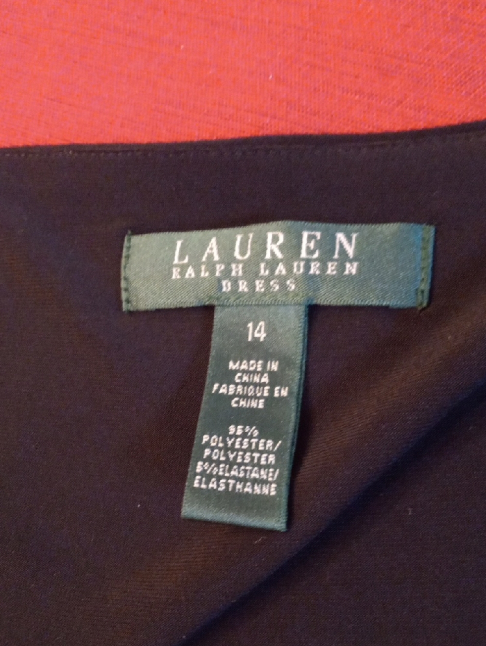 Ralph Lauren Black Ruched Midi Dress NWOT - Picture 6 of 11